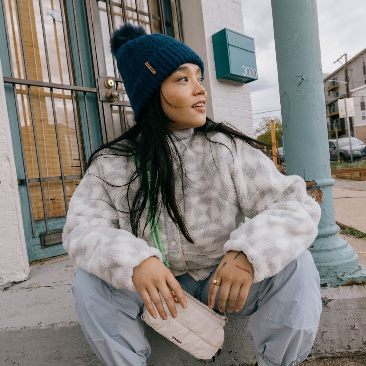 Recycled Lindsey Beanie / Color-Black