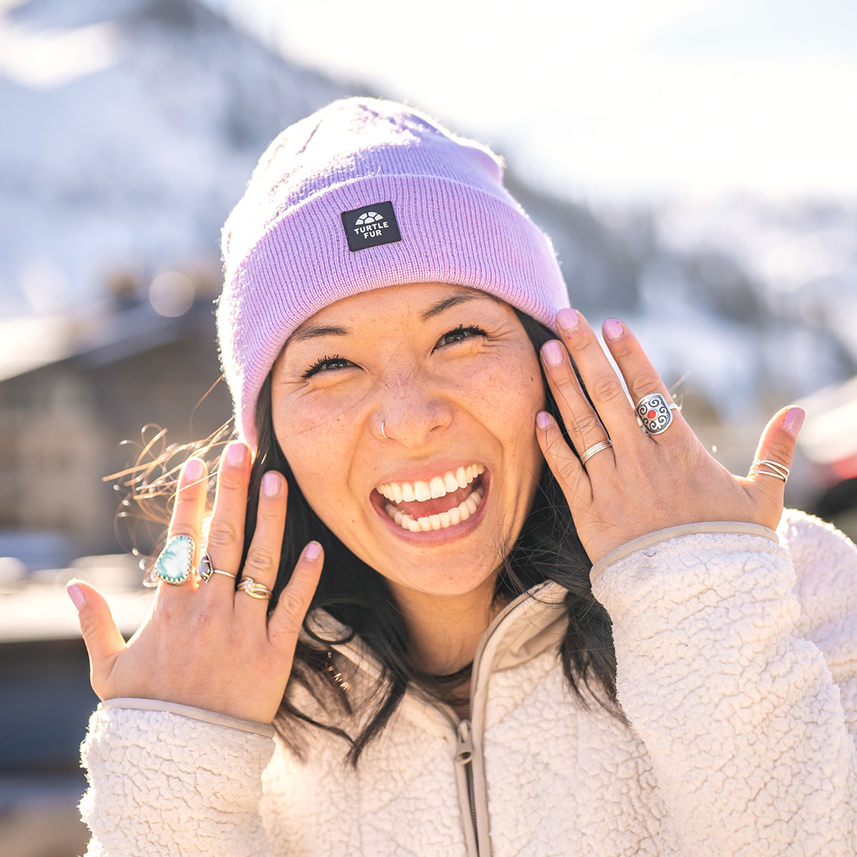 Explorer Beanie / Color-Lilac