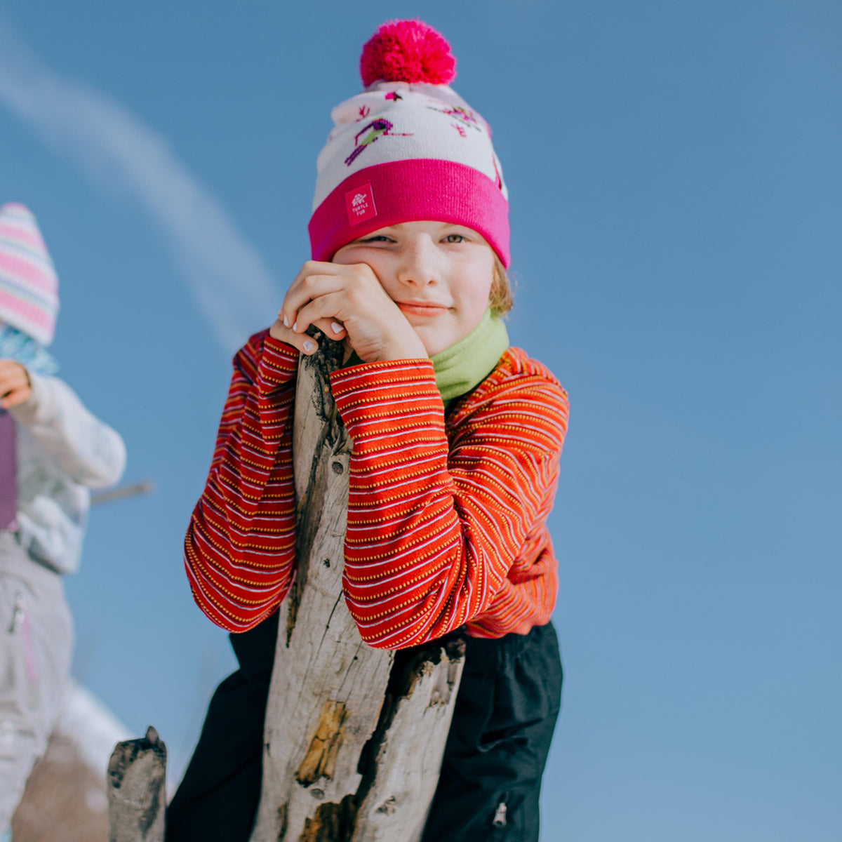 Kids Shred Pom / Color-Fuchsia