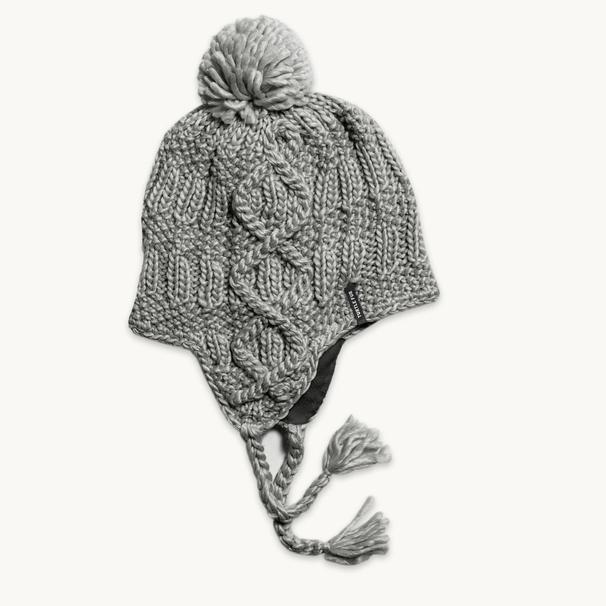 Gianna Pom Earflap / Color-Gray