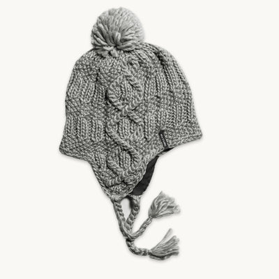 Gianna Pom Earflap / Color-Gray