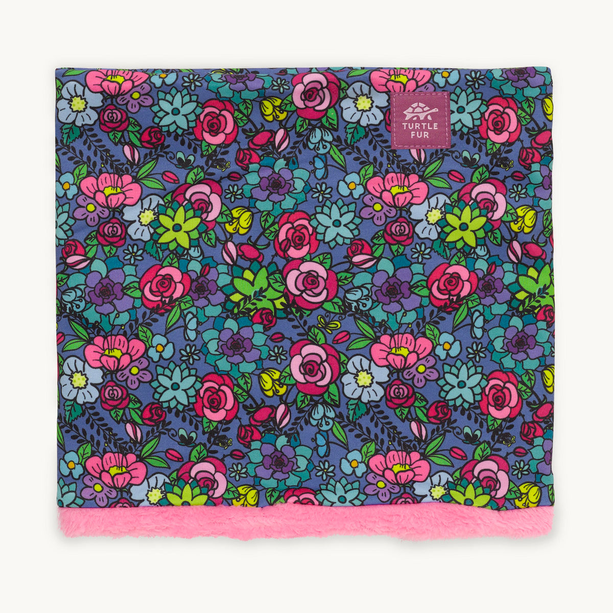 Kids Neckula Lined with Comfort Plush / Color-Sugar Flowers
