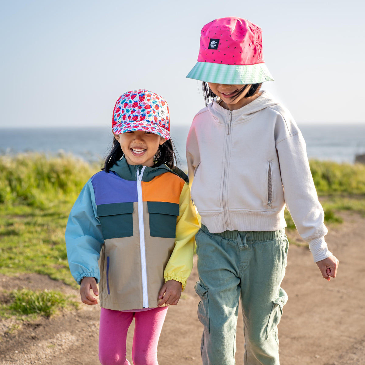 Kids Boardwalk Bucket Hat / Color-Watermeloned