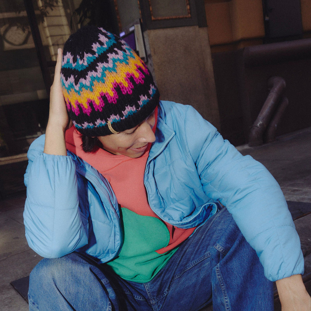 Talia Beanie / Color-Navy